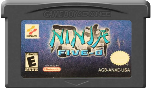 Ninja Five-O Game Boy Advance cartridge.