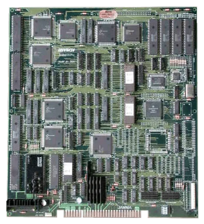 Violent Storm arcade printed circuit board — the Konami GX168 game board.
